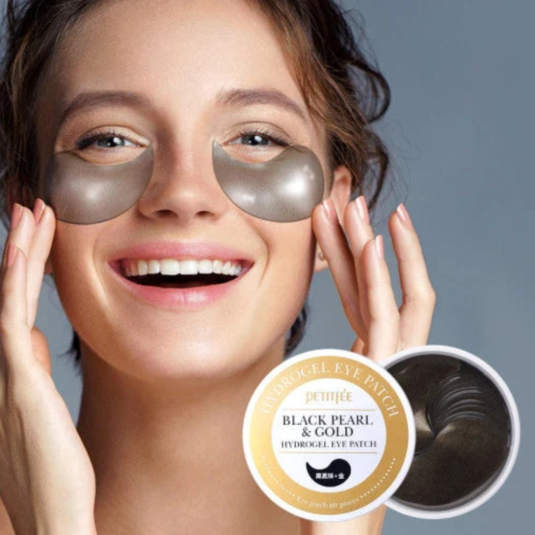 Black Pearl & Gold Hydrogel Eye Patch