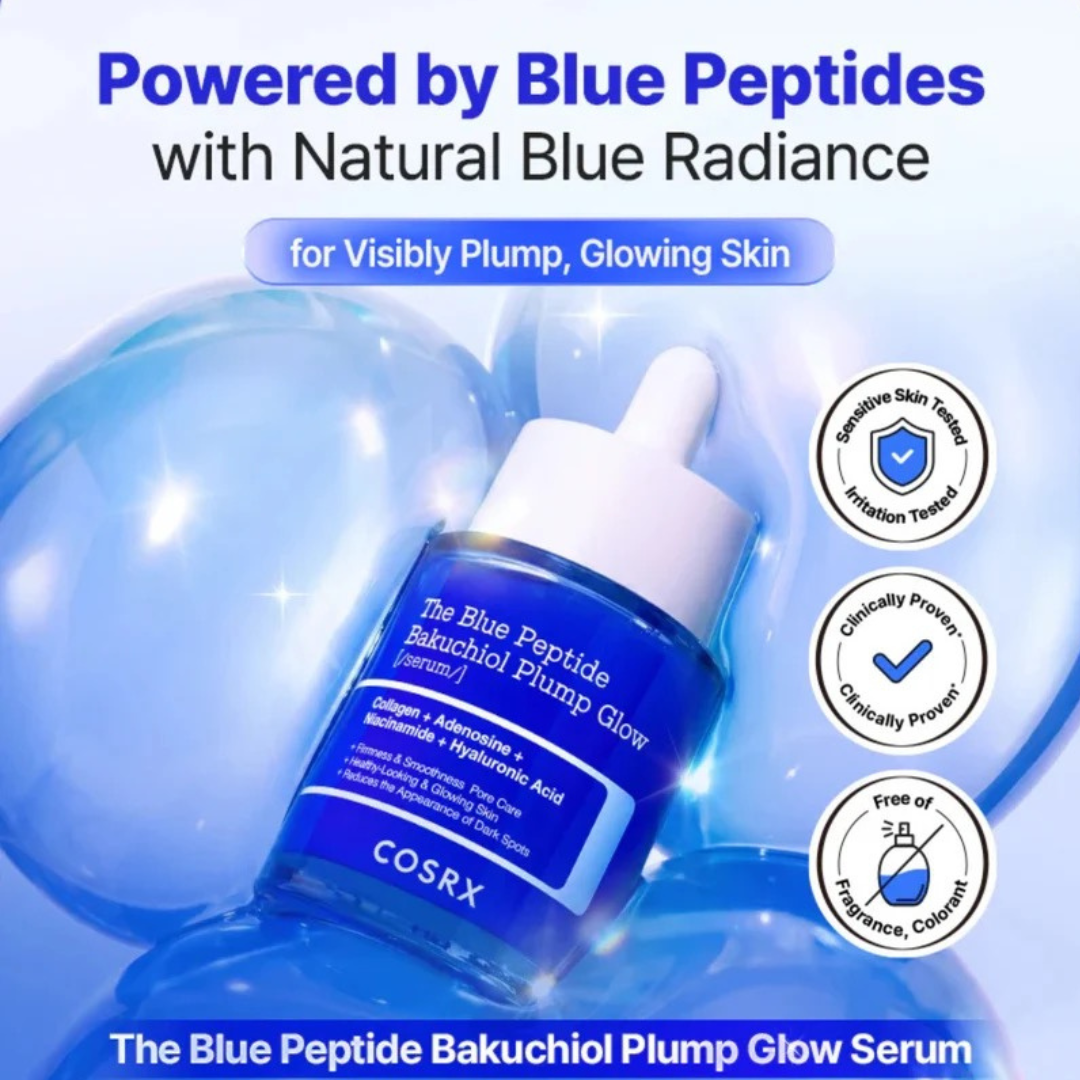 The Blue Peptide Bakuchiol Plump Glow Serum