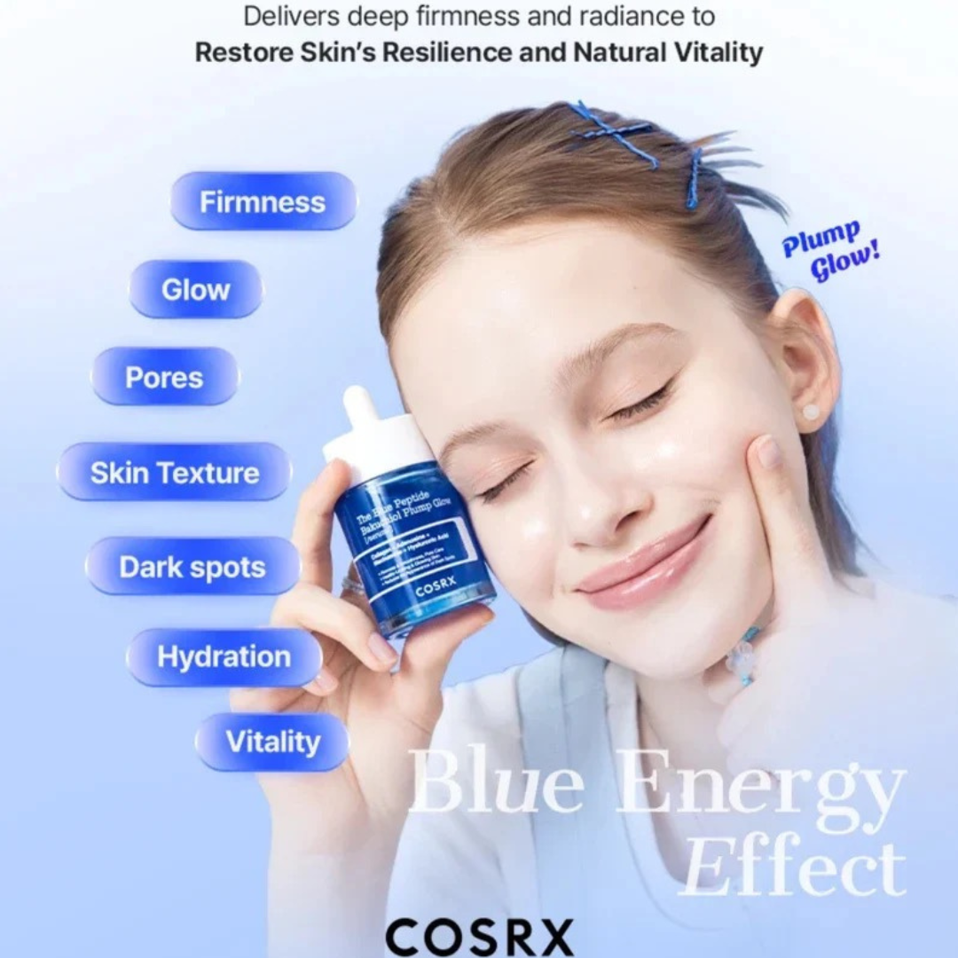 The Blue Peptide Bakuchiol Plump Glow Serum