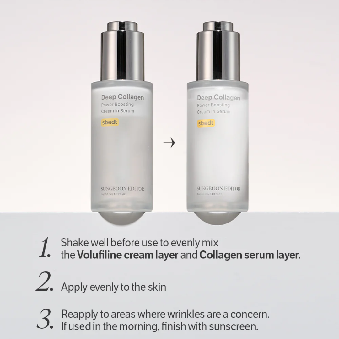 Deep Collagen Power Boosting Cream In Serum