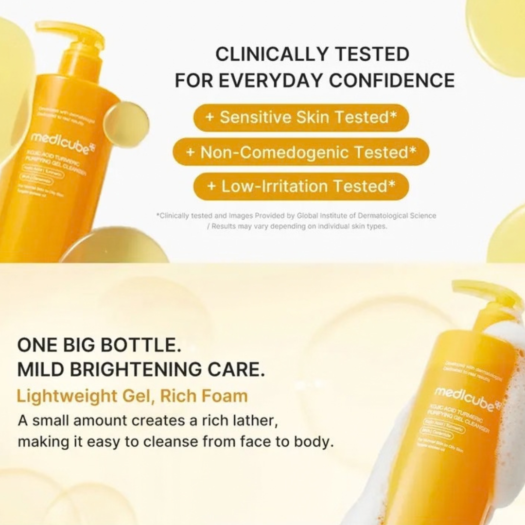 Kojic Acid Turmeric Gel To Foam Cleanser