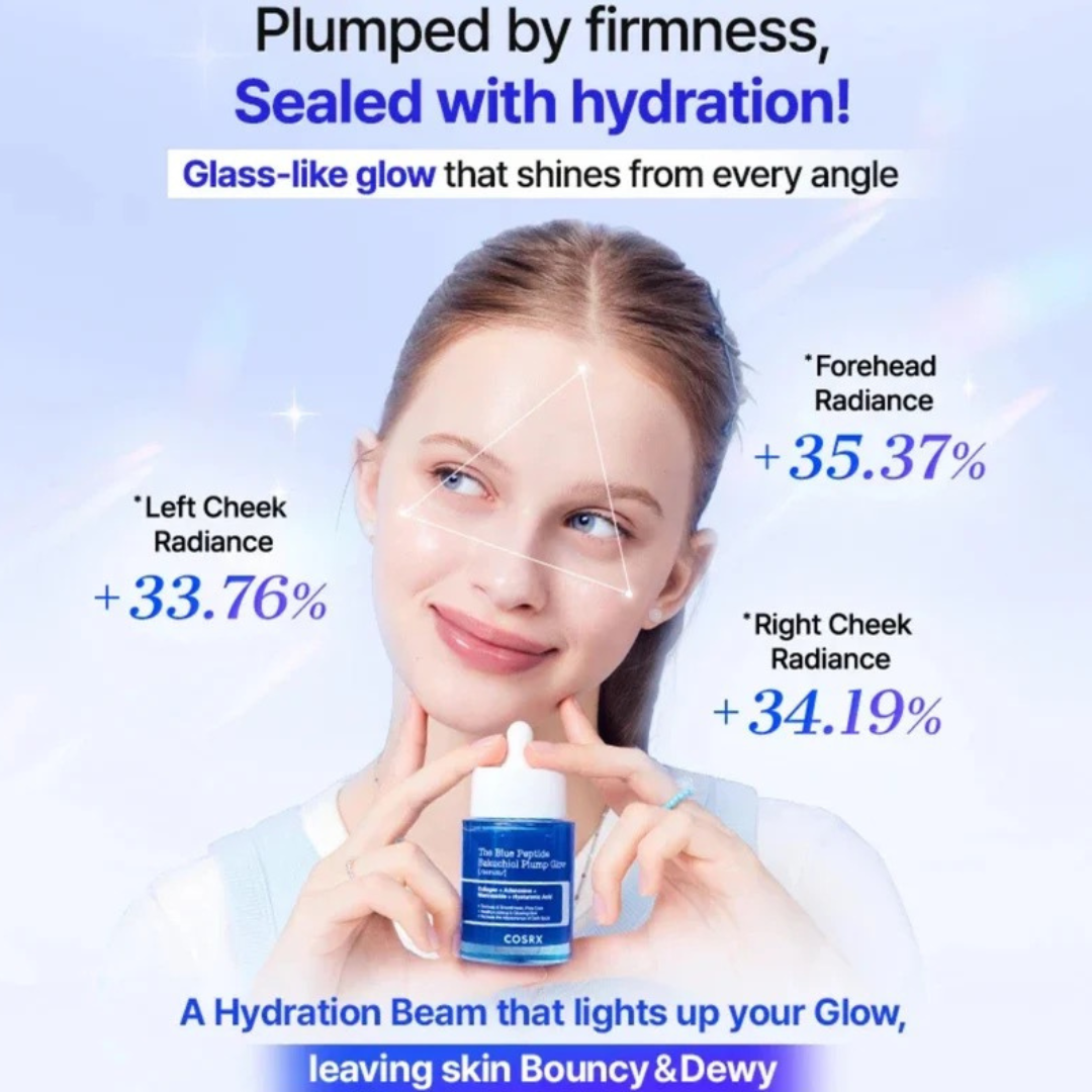 The Blue Peptide Bakuchiol Plump Glow Serum