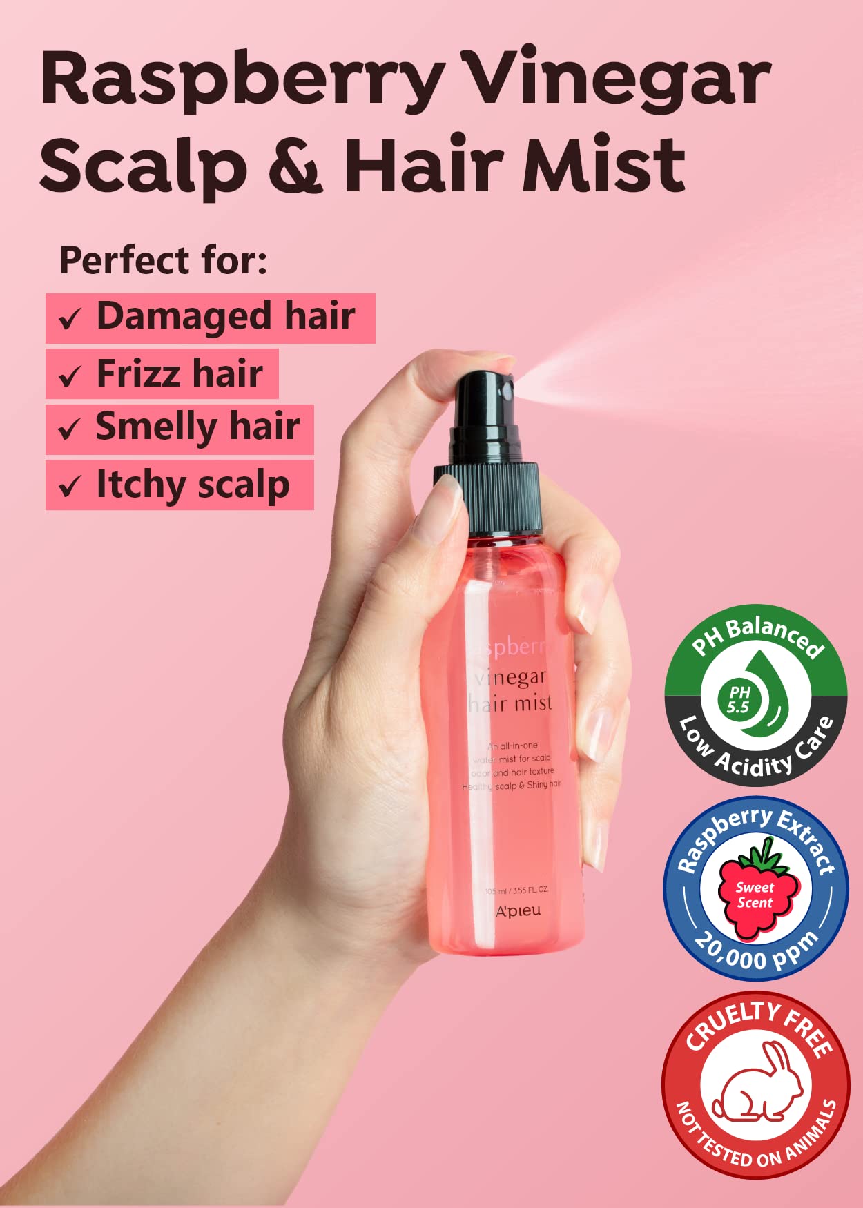 Raspberry Vinegar Hair Mist