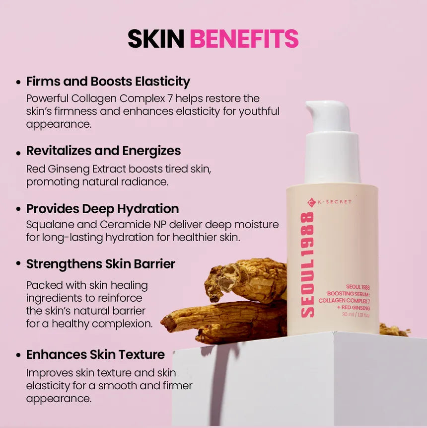 SEOUL 1988 Boosting Serum : Collagen Complex 7 + Red Ginseng
