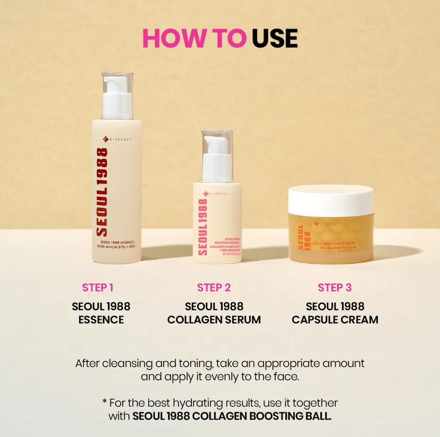 SEOUL 1988 Boosting Serum : Collagen Complex 7 + Red Ginseng