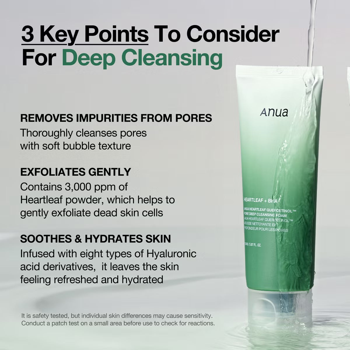 Heartleaf Succinic Moisture Cleansing Foam